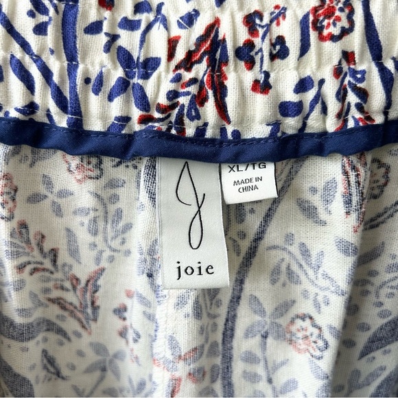 Joie linen blend wide leg drawstring elastic waist pants - Picture 7 of 9